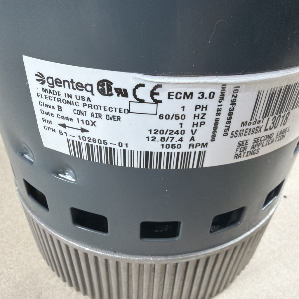 TESTED🔥 Genteq ECM 3.0 5SME39SXL3018 Programmable Blower Motor 1HP GC07 (M18