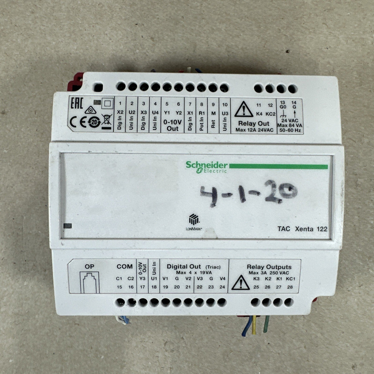 🔥🔥 Schneider Electric 007307110 Controller zone TAC Xenta 122-FC/24 Vista (C7