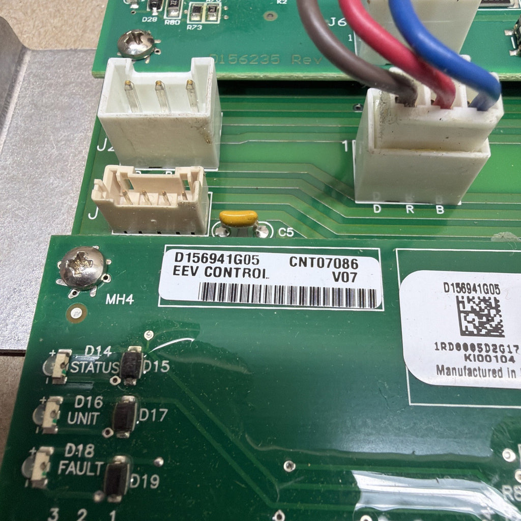 Trane D803401G07 Complete Control Board w/ Back Panel K100104 CNT07086
