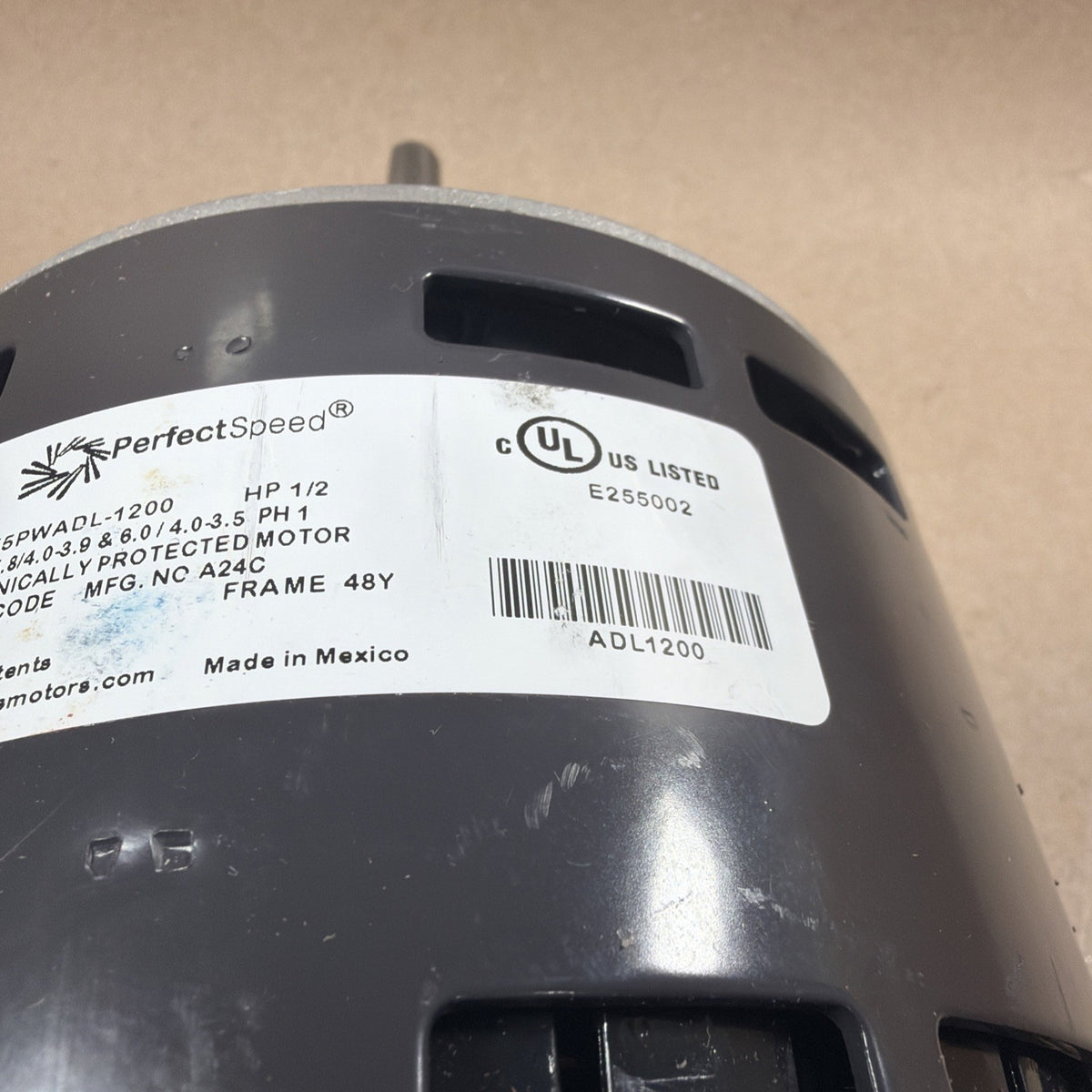 TESTED🔥 US Motors PerfectSpeed M55PWADL-1200 ECM Blower Motor 1/2HP 107602-01
