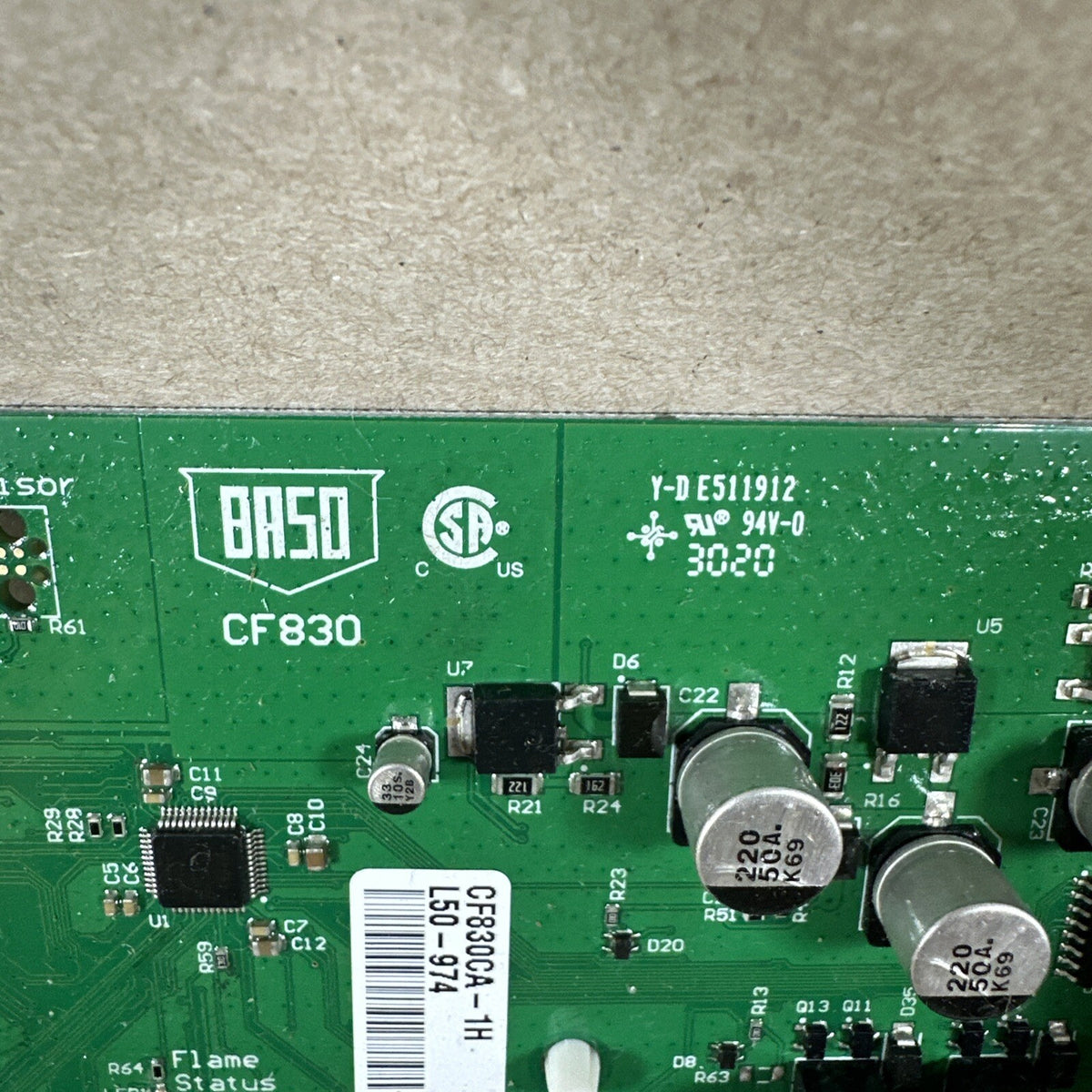 🔥 Baso Gas Furnace Control CF830C. PCAF830CA.   CF830CA-1H. PCB57581-01DA (D27)