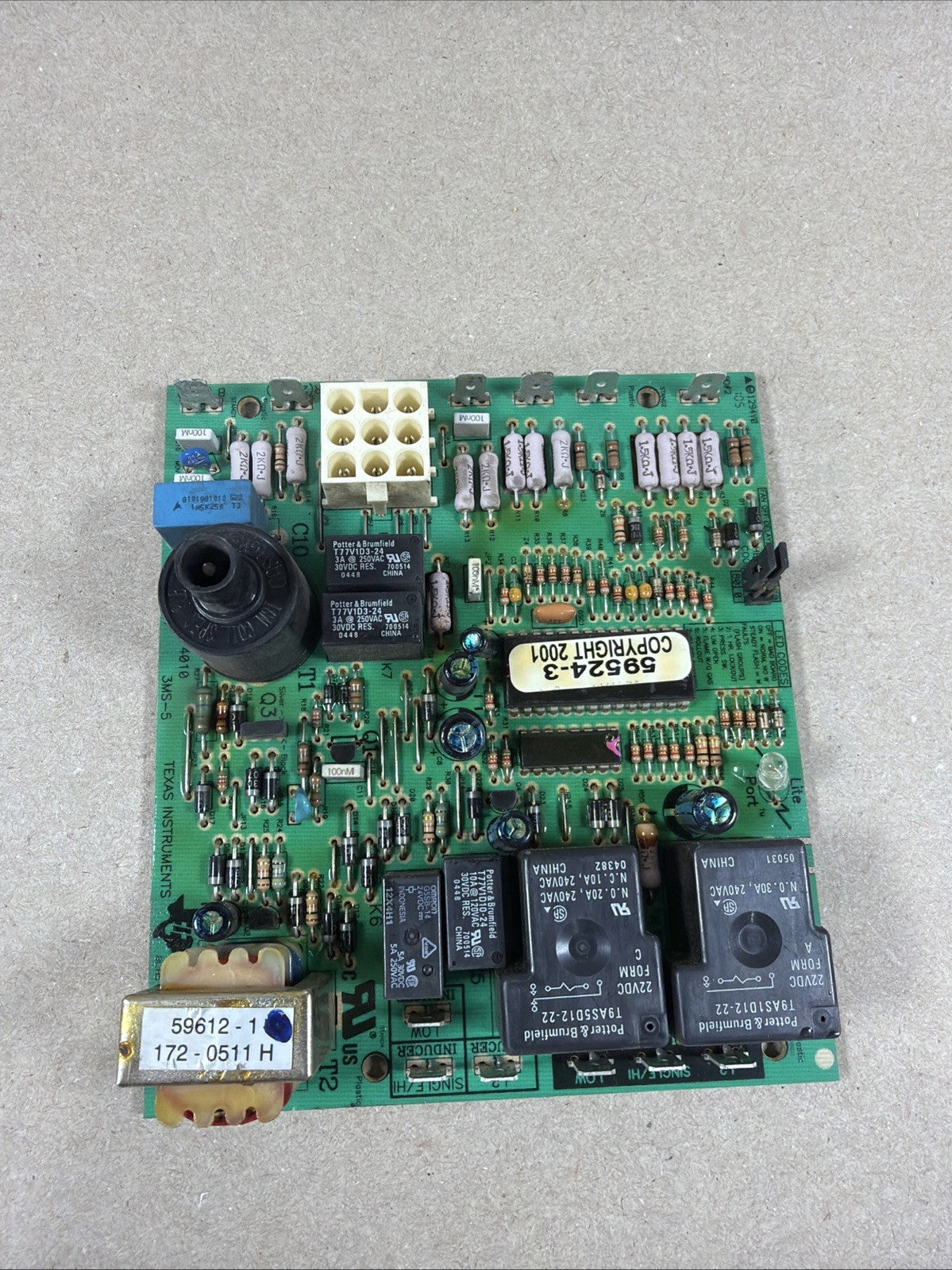 CNT03458 / 59612-1  / X13650875010   Control Circuit Board HVAC.  59524-3 (N22)