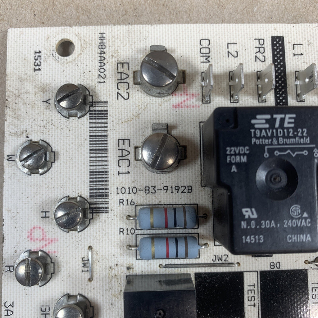 TESTED!! CARRIER  HH84AA021 Control  CIRCUIT BOARD 1010-919. 1010-83-9192B (H11)