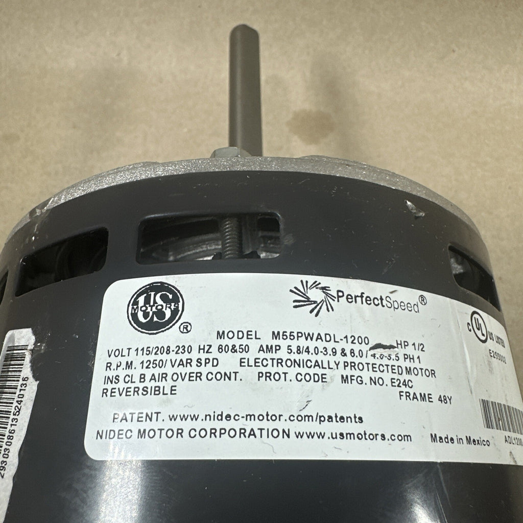 US Motors PerfectSpeed M55PWADL-1200 ECM Blower Motor 1/2HP (I80)