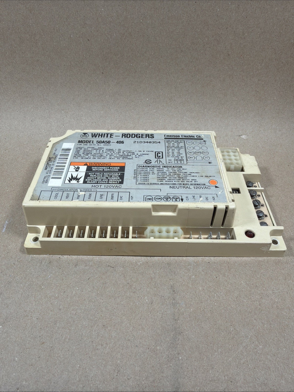 TESTED🔥 50A50-473 D330930P01 Gas Furnace Control Board York CNT2182.