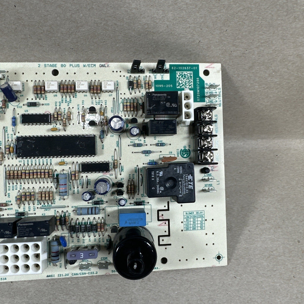 Rheem 1095-83-2031A  Furnace Control Board 62-102637-01  1095-205. (B323)