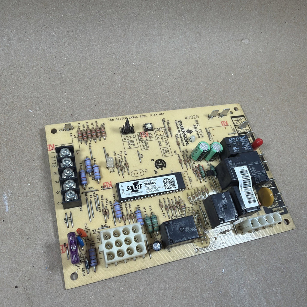 🔥🔥 Source1 York Luxaire 265901 Furnace Control Board Emerson 50A56-242-01