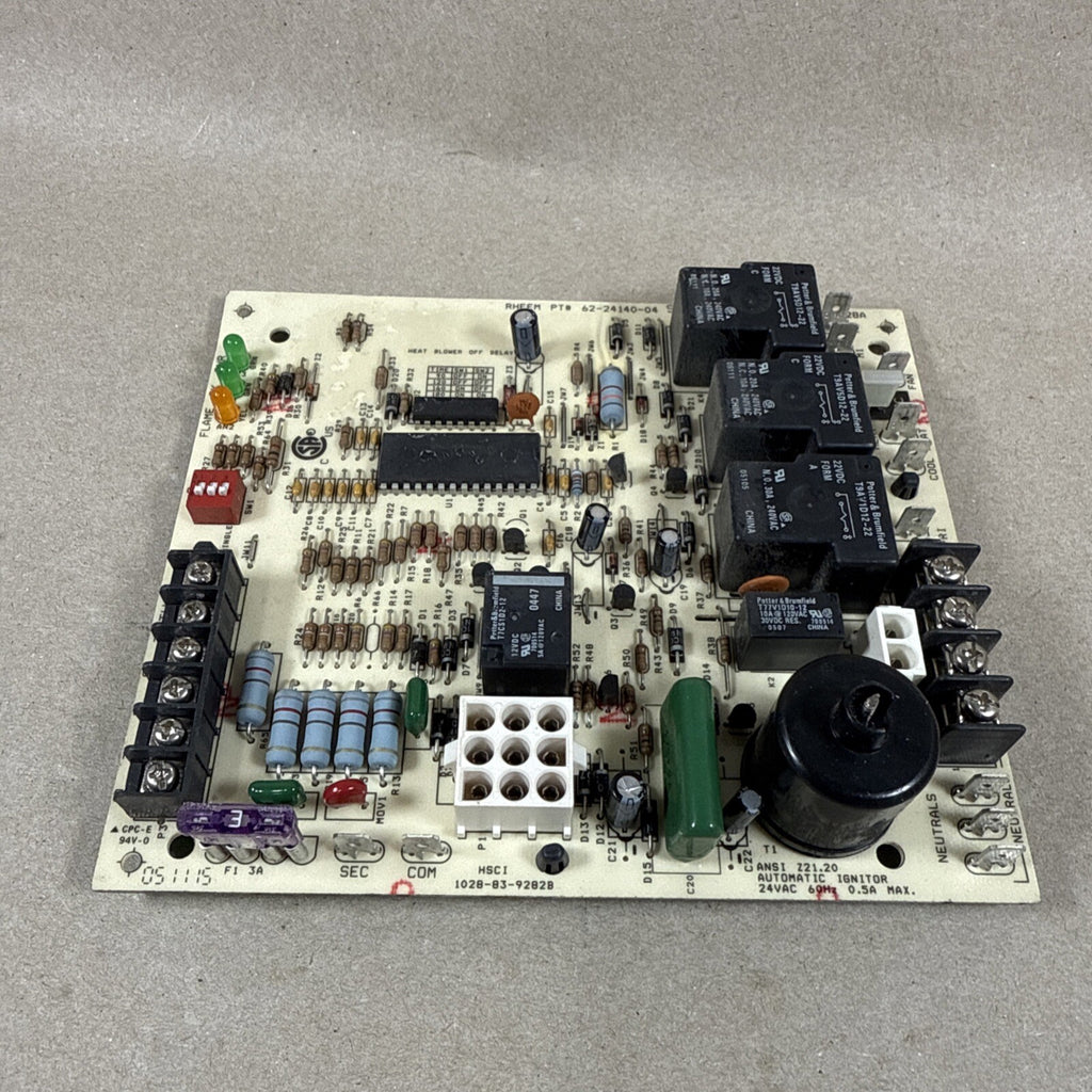 RHEEM RUDD 1028-83-9282B FURNACE CONTROL CIRCUIT BOARD 62-24140-04 1028-928 G207