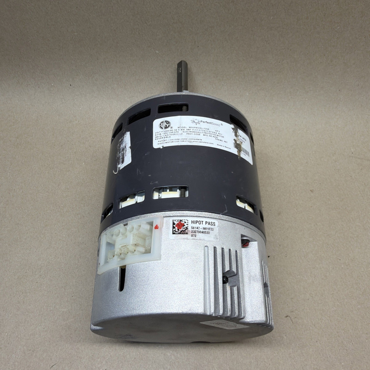 🔥 US Motors M55PWCDL-1205 PerfectSpeed ECM Blower Motor 1HP 115/208-230V Ver.58