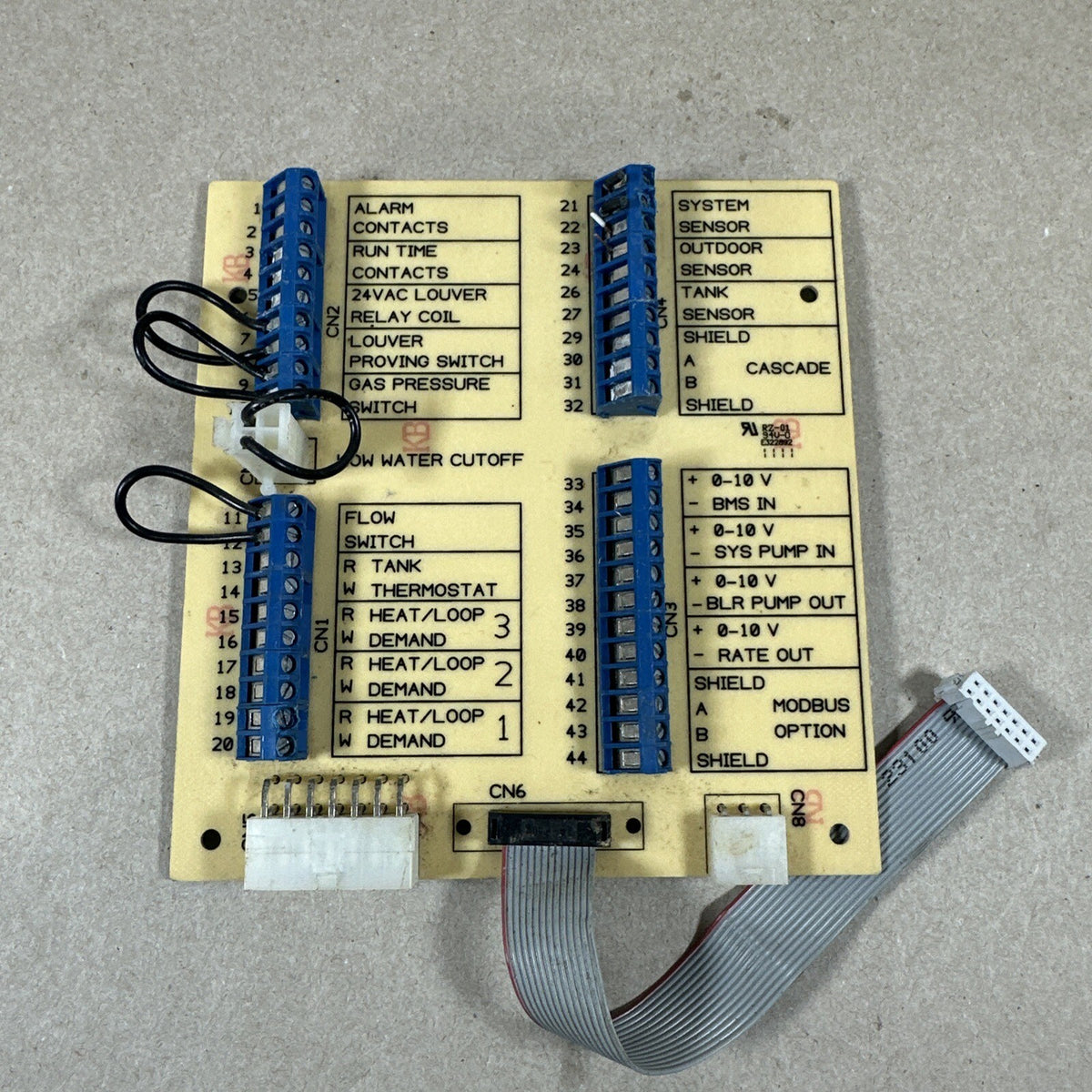 TESTED🔥 Lochinvar RLY20062 , 100167579 LOW VOLTAGE CONNECTION BOARD, (H218)
