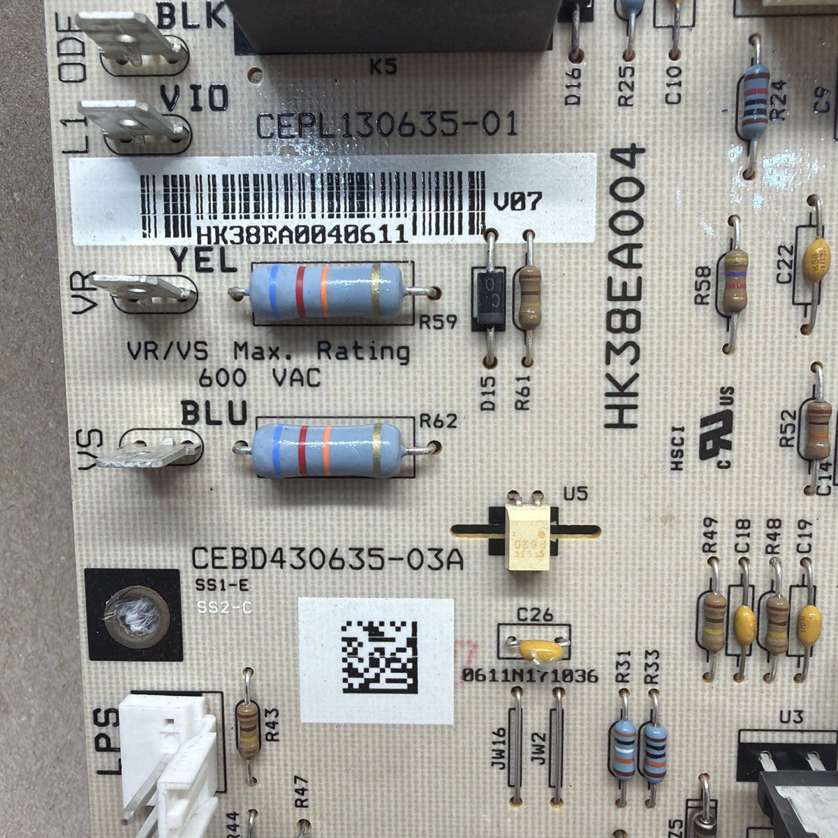 ✅ Carrier Furnace Control Circuit Board CEBD430635-03A CEPL130635-01