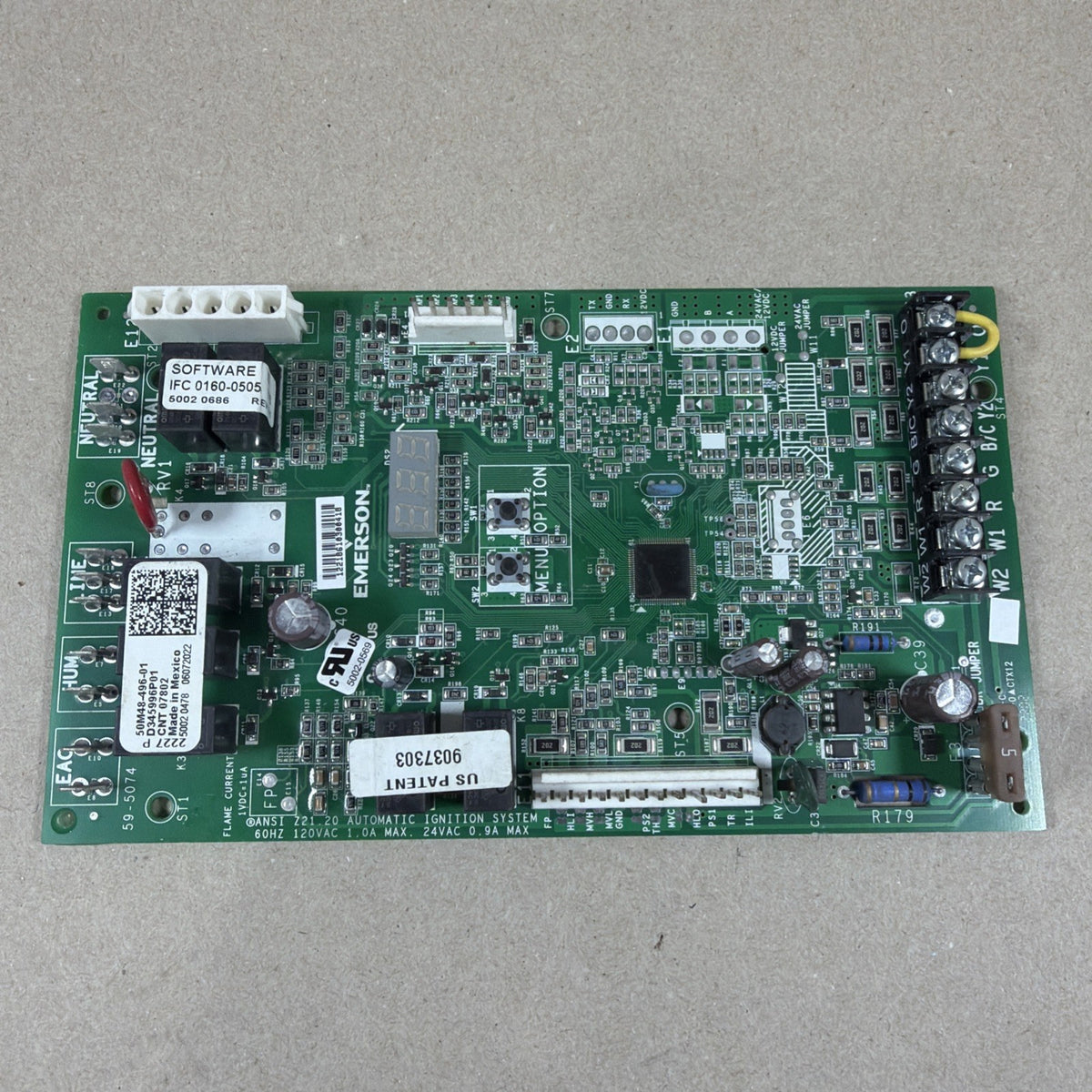 🔥🔥 Trane 50M48-496-01 D345996P01 CNT07802 Furnace Control Circuit Board (C67)