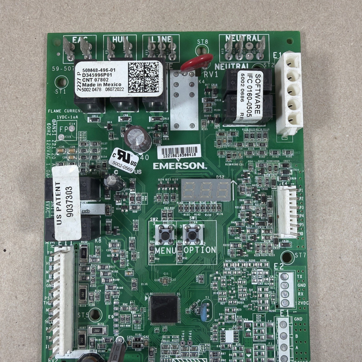 🔥🔥 Trane 50M48-496-01 D345996P01 CNT07802 Furnace Control Circuit Board (C67)
