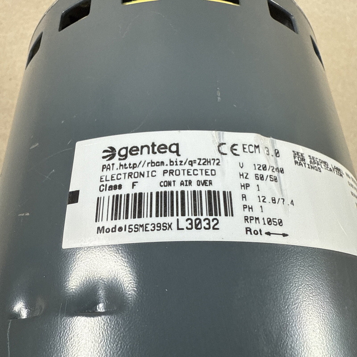 TESTED Genteq ECM 3.0 Blower Motor 5SME39SXL3032 1HP 101564-02 GC07 (MT2)