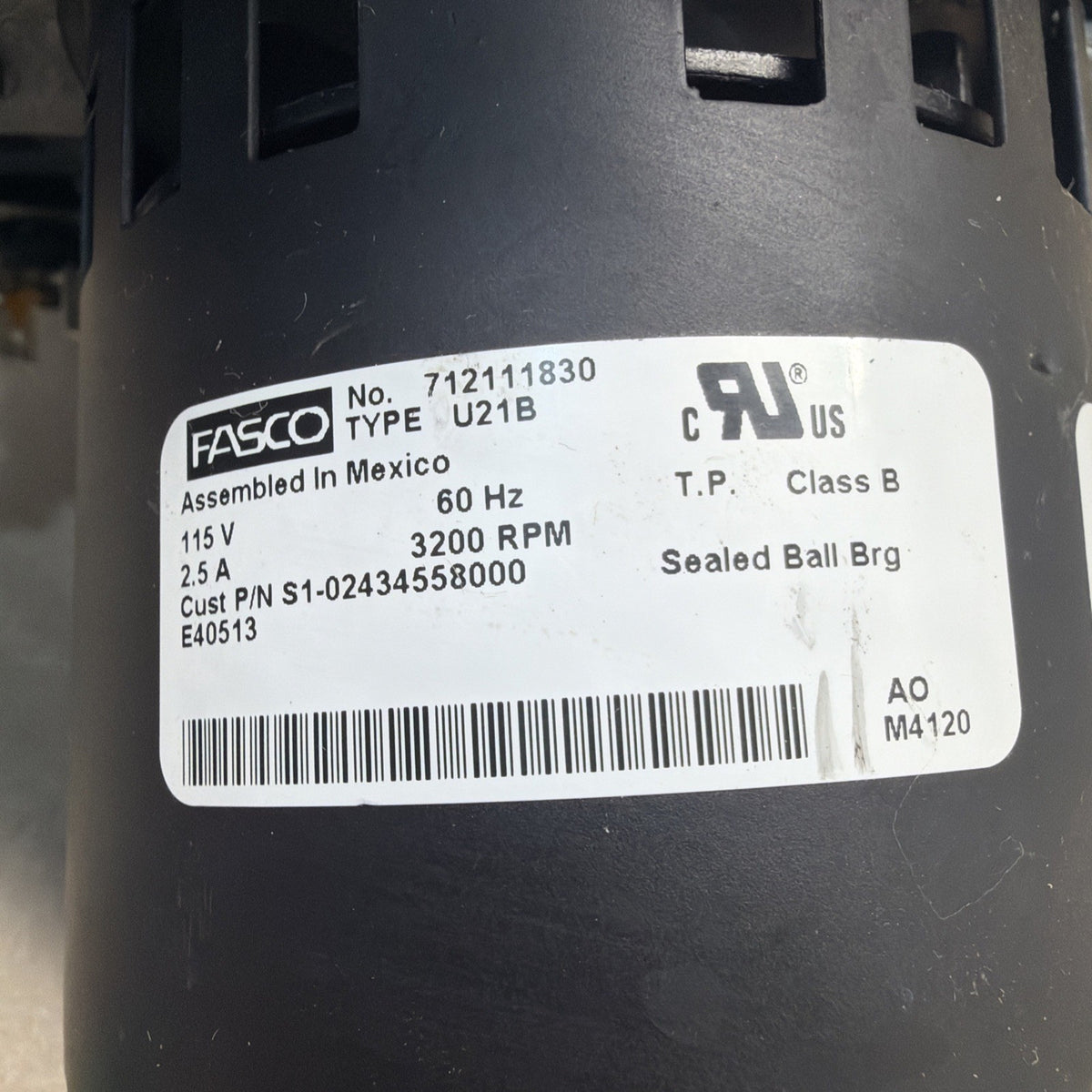 ✅ FASCO 702111830 Draft Inducer Blower Motor Assembly S1-02434558000 712111830