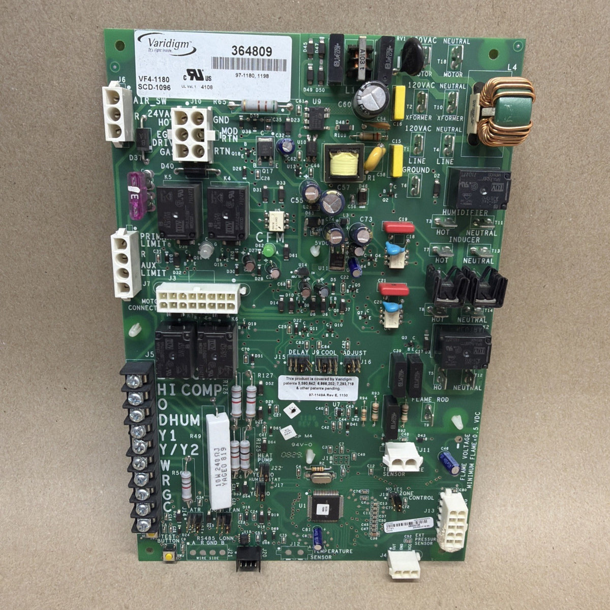 TESTED🔥 York Luxaire VARIDIGM 364809 Control Circuit Board SCD-1096 VF4-1180