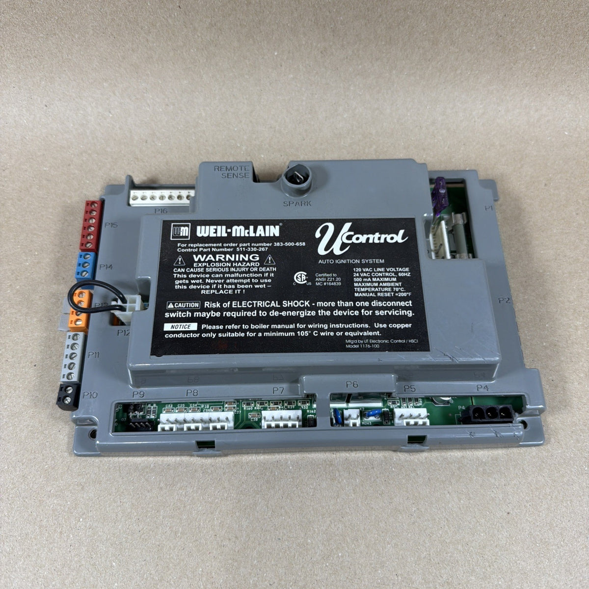 TESTED🔥 Weil-McLain 383-500-658 U-Control Module Spark Board 511-330-267