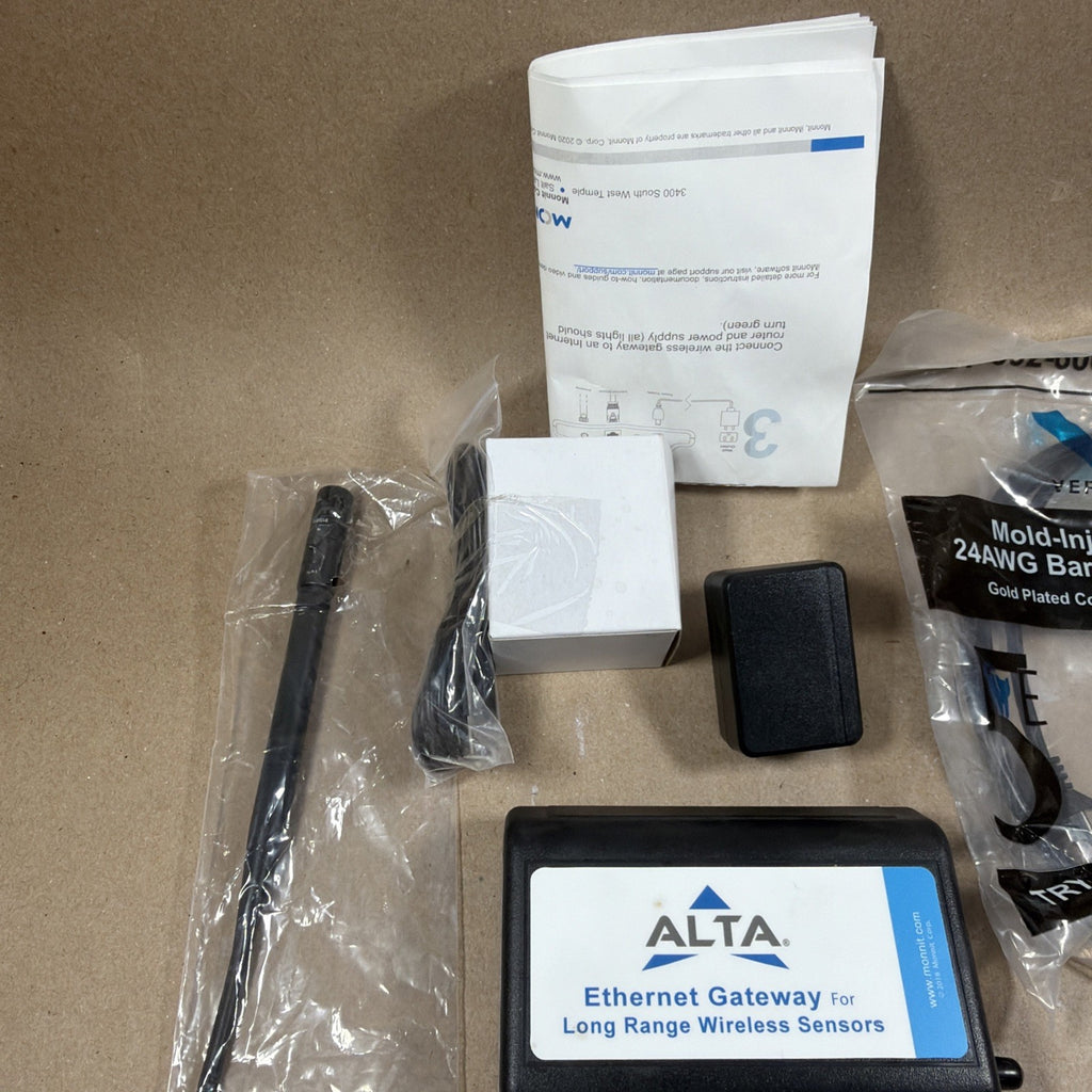 Monnit MNG2-9-EGW-CCE ALTA Ethernet Gateway 4 900MHz Wireless Sensors NEW ✅