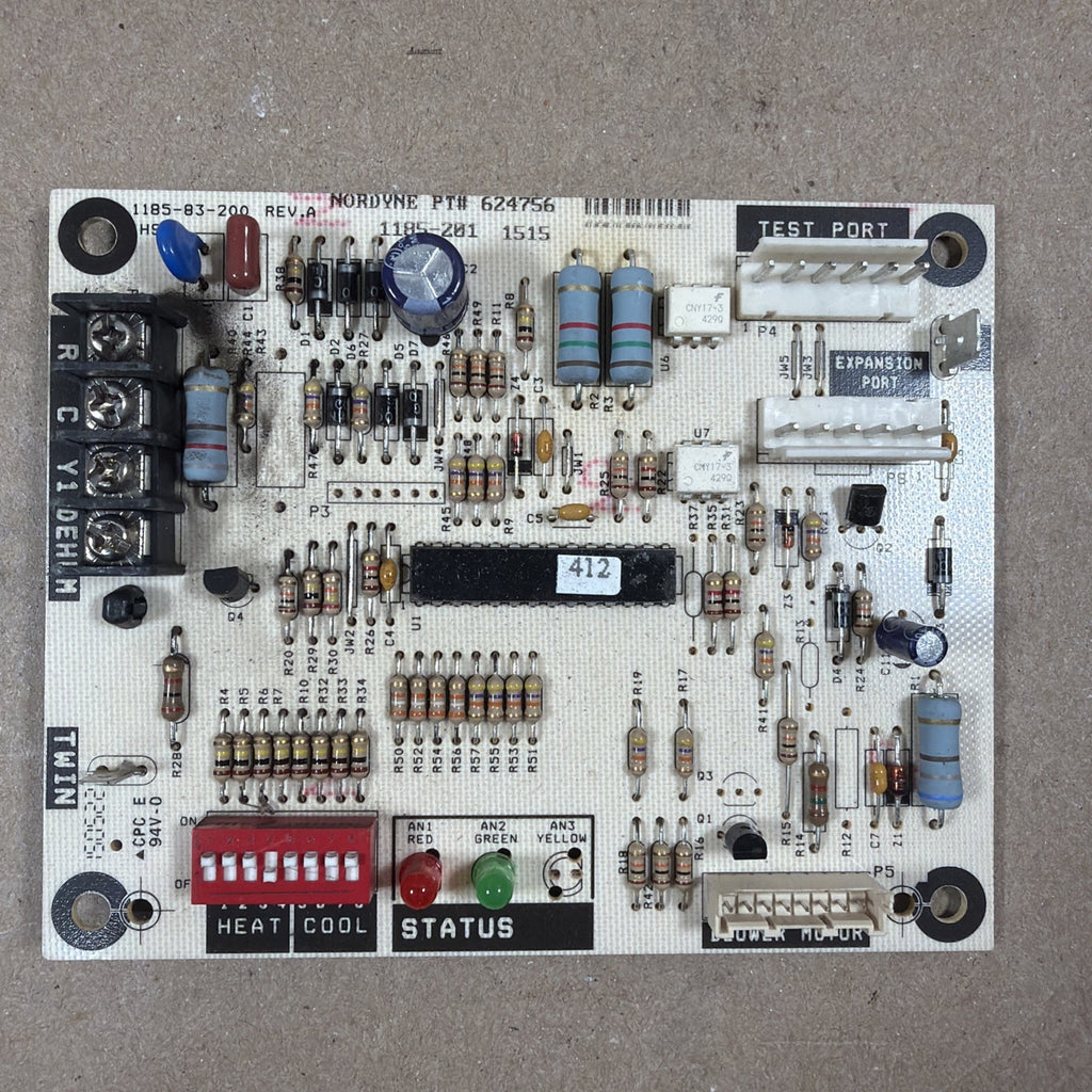 TESTED🔥 Nordyne 1185-83-200 Furnace Control Board 1185-201.  624756.