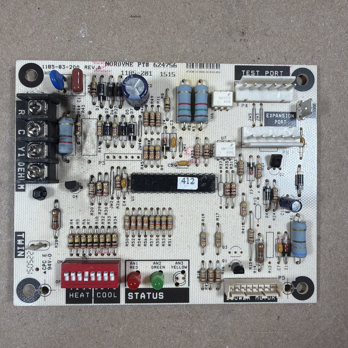 TESTED🔥 Nordyne 1185-83-200 Furnace Control Board 1185-201.  624756.