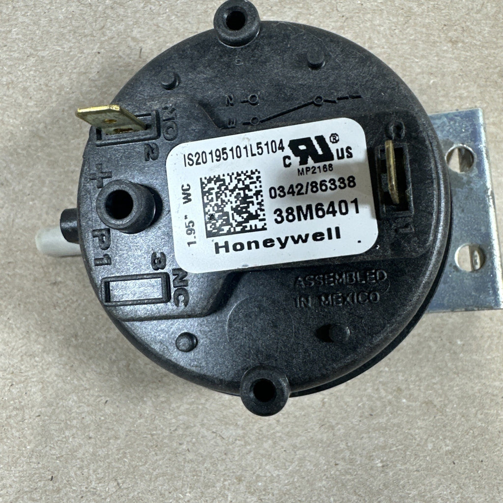 Honeywell 38M6401 Furnace Air Pressure Switch IS20195101L5104 (Bin B)