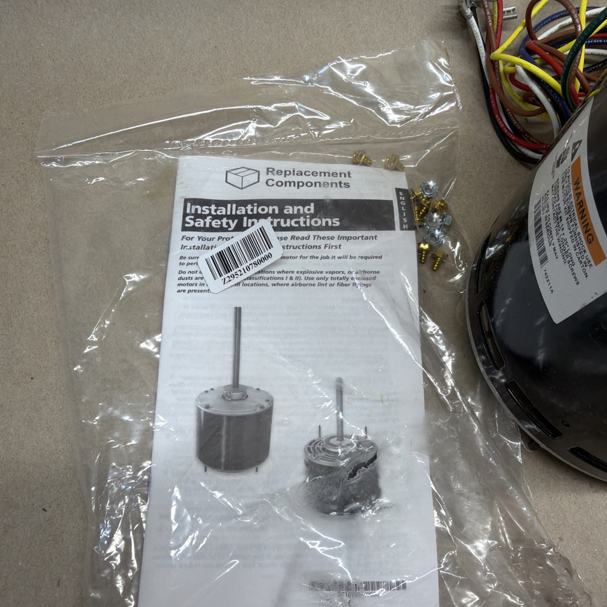Totaline P257-E5470 Multi HP Direct Drive Replacement Blower Motor 3/4-1/5 HP