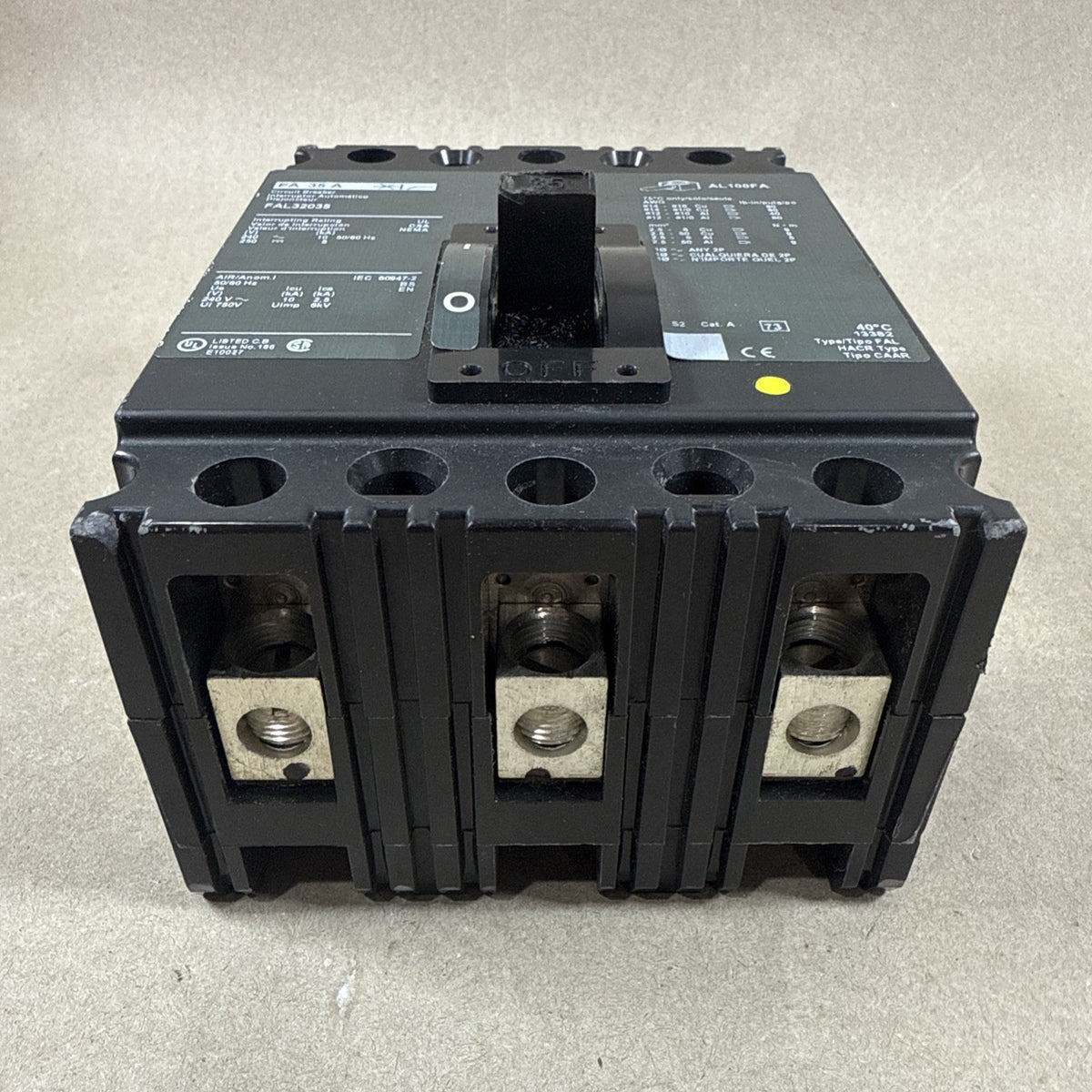 New🔥🔥 SQUARE D FAL32035 35 amp 3 pole Feed Thru 240v Circuit Breaker