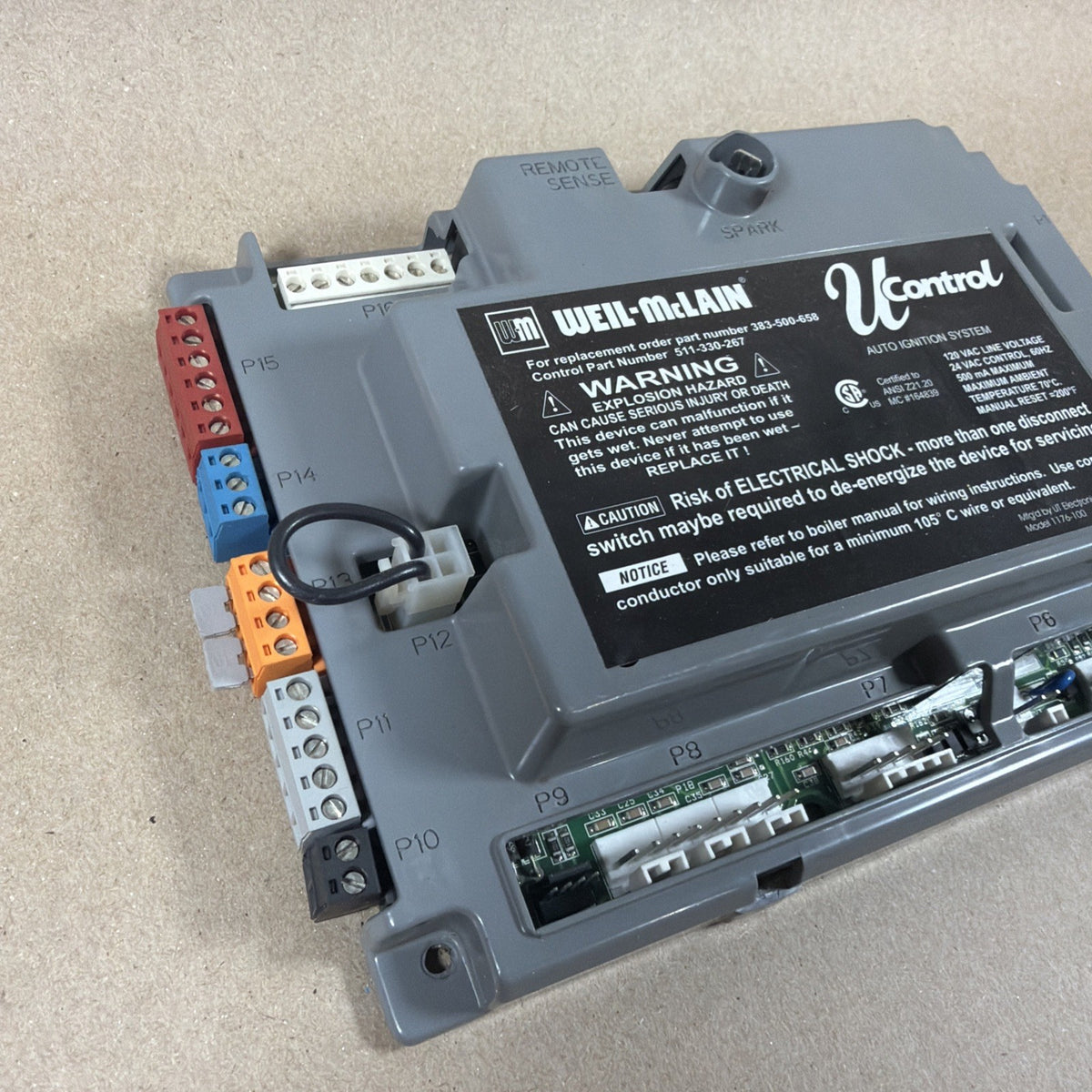 TESTED🔥 Weil-McLain 383-500-658 U-Control Module Spark Board 511-330-267