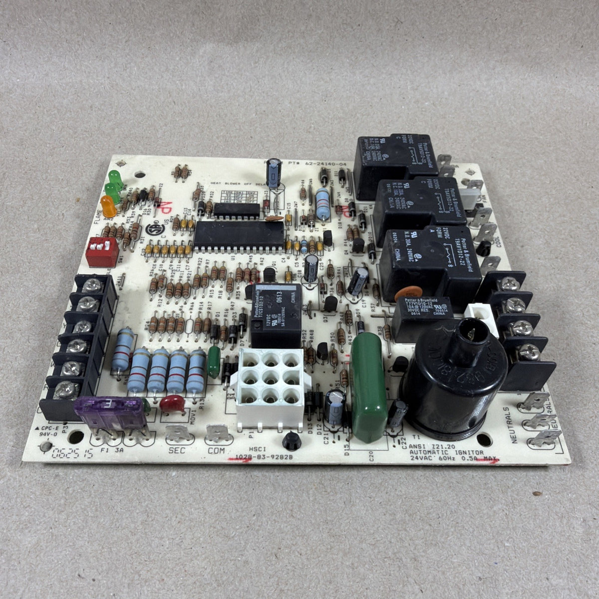 🔥🔥 RHEEM RUDD 1028-83-9282B CONTROL CIRCUIT BOARD 62-24140-04 1028-928 (B23)