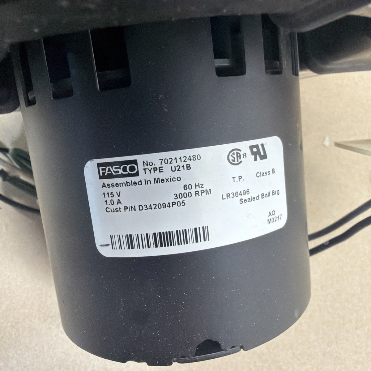 ✅ FASCO 702112480C Draft Inducer Blower Motor 712112480 115V 3000RPM D342094P05