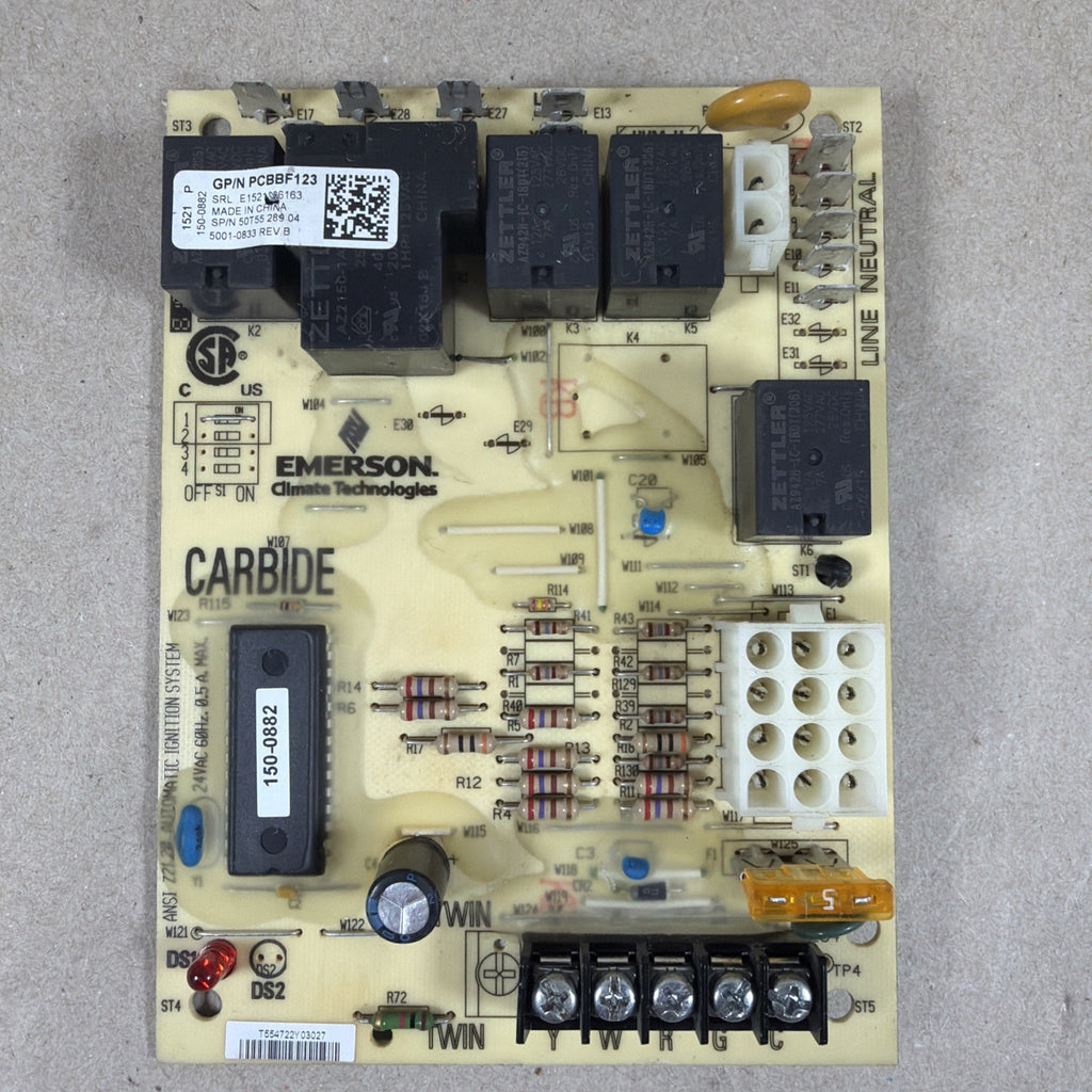 TESTED🔥 Furnace Control Board White Rodgers 50T55-289-04, PCBBF123