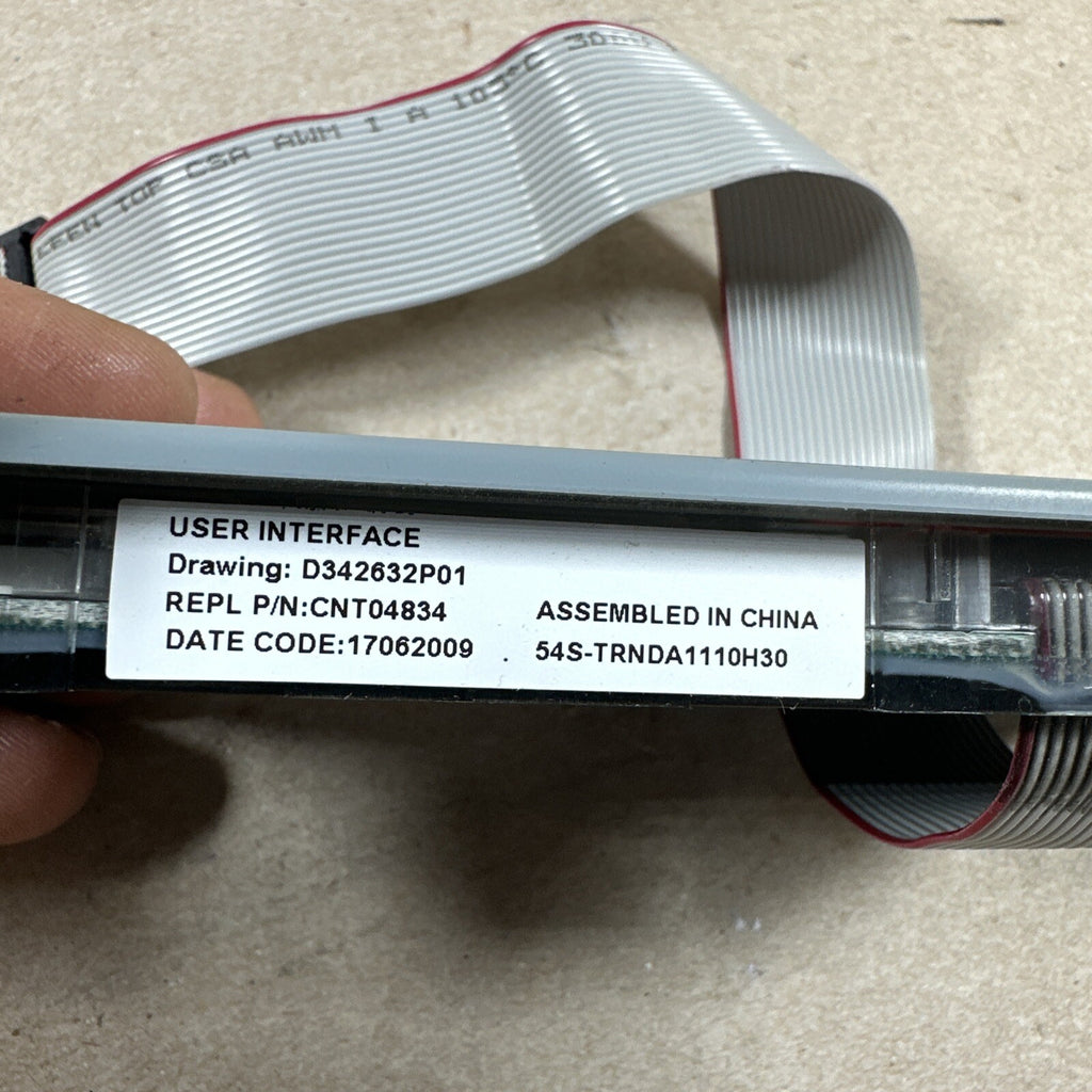 TESTED!! Trane User Interface Display Assembly CNT04834  D342632P01 . (C209)