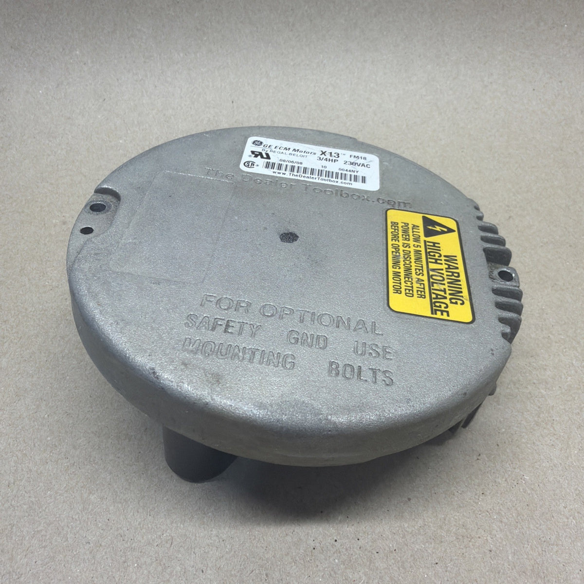 TESTED✅  Endura  Genteq FM18 230VAC 3/4HP  Module Motor  02/06/08