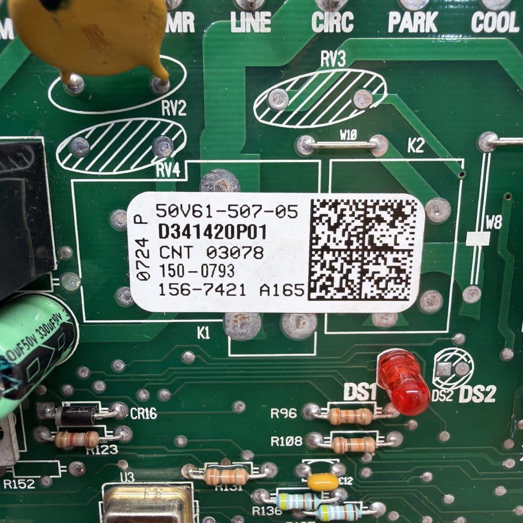 ✅  50V61-507-05 TRANE White Rodgers Furnace Control Board D341420P01