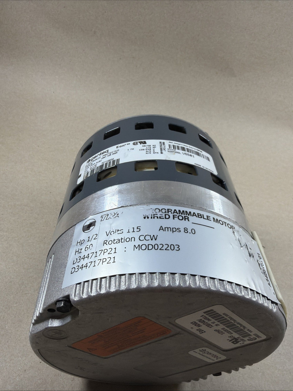 TESTED🔥 Genteq MOD02203 CCW 115V  Furnace Blower Motor 5SBA39GLV5501 HD03 (V8)