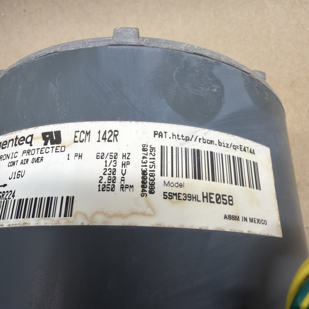 TESTED✅ GENTEQ ECM 142R HC38GR224  GN01 230V Blower Motor  5SME39HLHE058