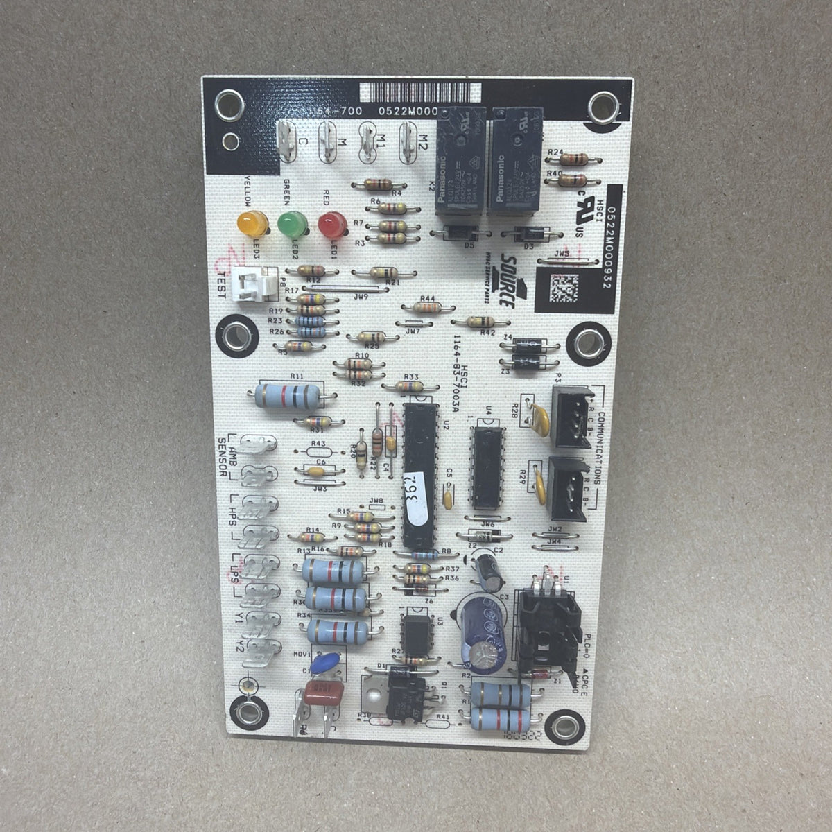 ✅✅. York Coleman 1164-700 Control Circuit Board Source 1 501264   1164-83-7003A
