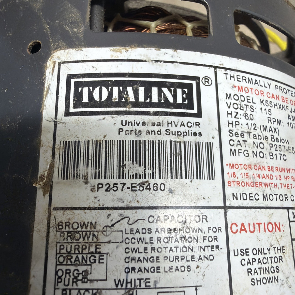 NEW✅ Totaline Multi-HP Direct Drive Blower Motor P257-E5460