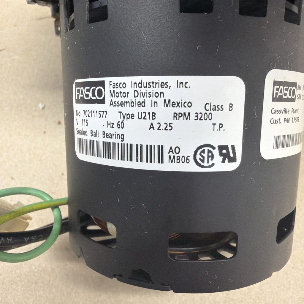 ✅ FASCO 702111577 Draft Inducer Blower Motor Assembly 024-34558-000 7021-11577