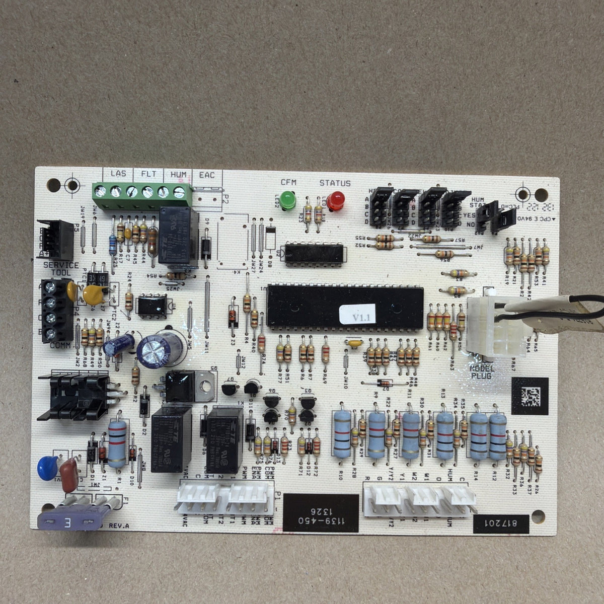TESTED✅ York indoor furnace control board 1139-83-450 1139-450. 817201