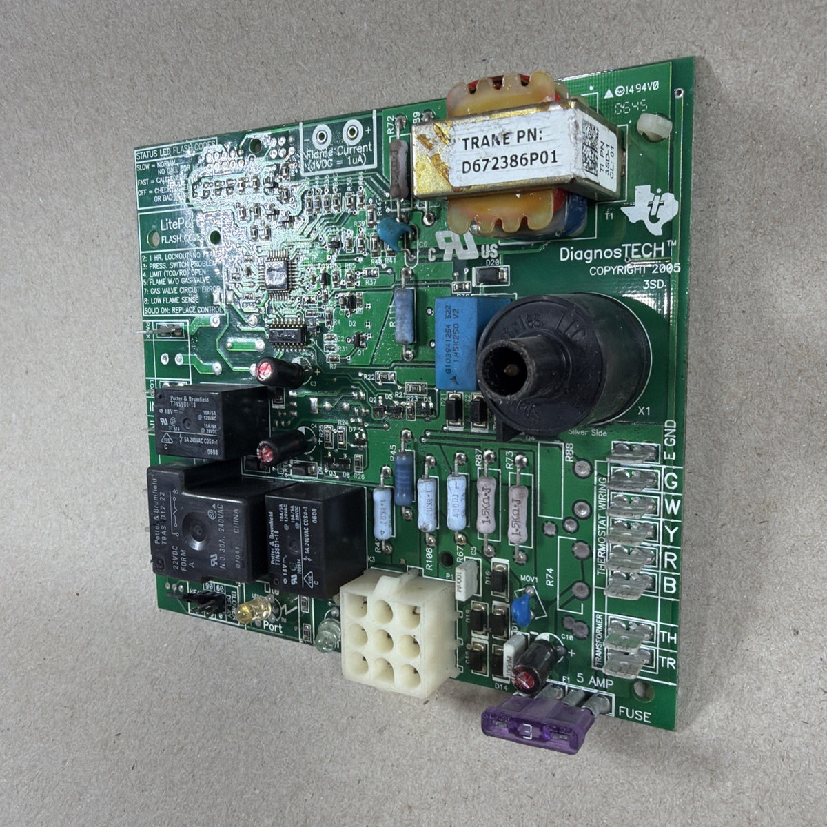 TESTED🔥🔥 TRANE D672386P01 Furnace Control Circuit Board  (H40