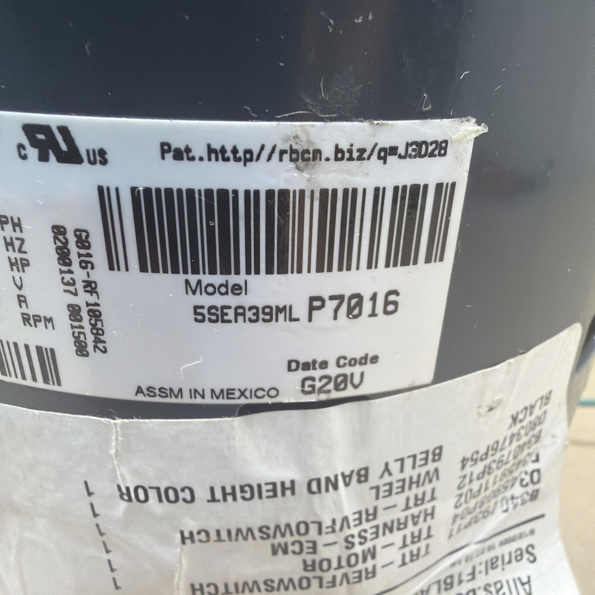 TESTED🔥 Genteq 5SEA39MLP7016 Furnace Blower Motor D345908P04. KJ01. 1HP.
