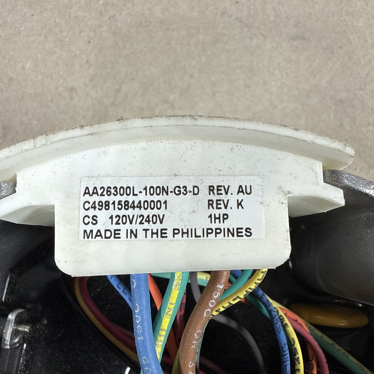 US MOTORS 1 HP ECM Module  AA26300L-100N-G3-D C498158440001  M630ZA0014868 (85)