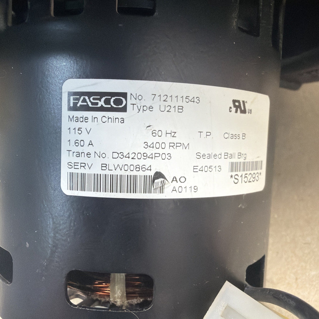✅ Fasco D342094P03 Furnace Inducer Motor 702111543 712111543