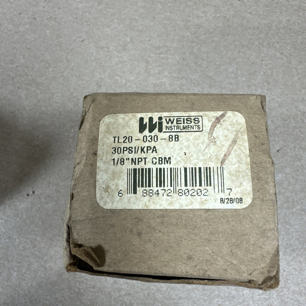 Weiss Instruments L38-161, Utility Pressure Gauge, 0-30 kPa, TL20-030-8B