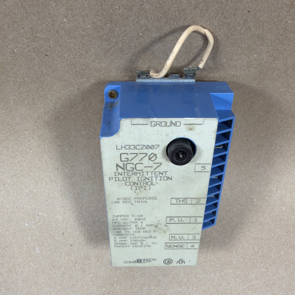 🔥 LH33CZ007 Johnson Controls NGC-7 Intermittent Pilot Ignition Control G770