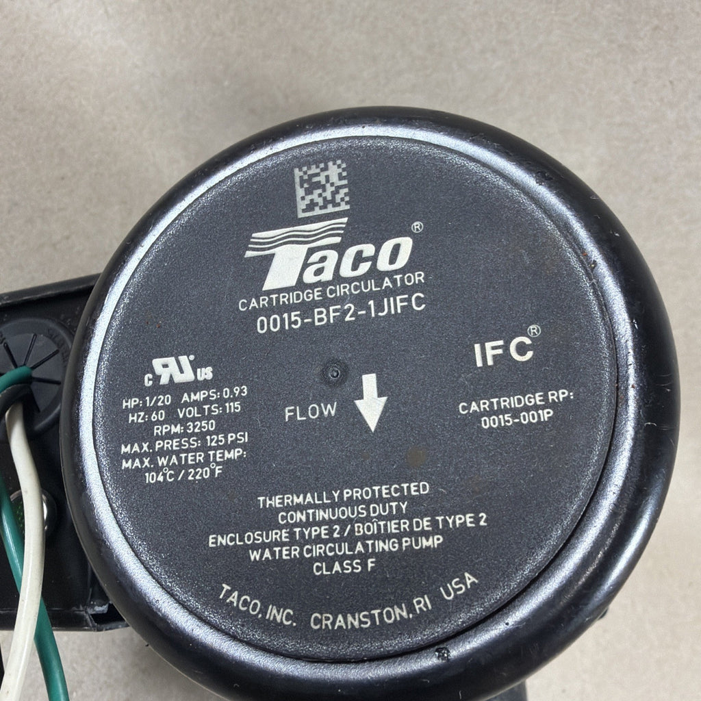 🔥 Taco 0015-BF2-1JIFC  Cast Iron Circulator Pump 0015-BF2   HP 1/20. Boiler