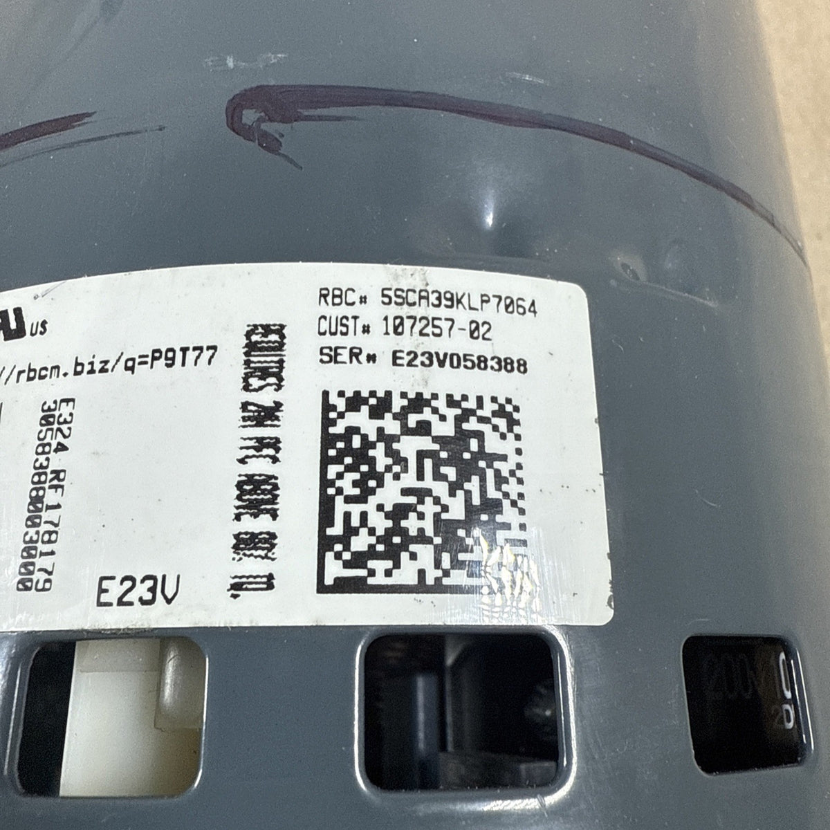 Genteq ensite 5SCA39KLP7064 ECM Blower Motor 3/4HP 120V 1PH 624531-09 KF16 (H)