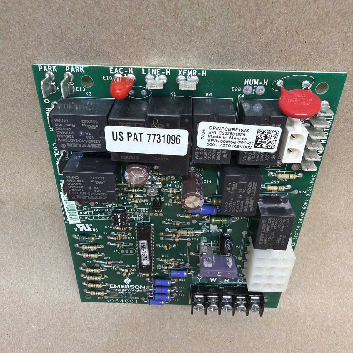 TESTED🔥 Emerson 50M56-290-01  Furnace Control Circuit Board PCBBF162F