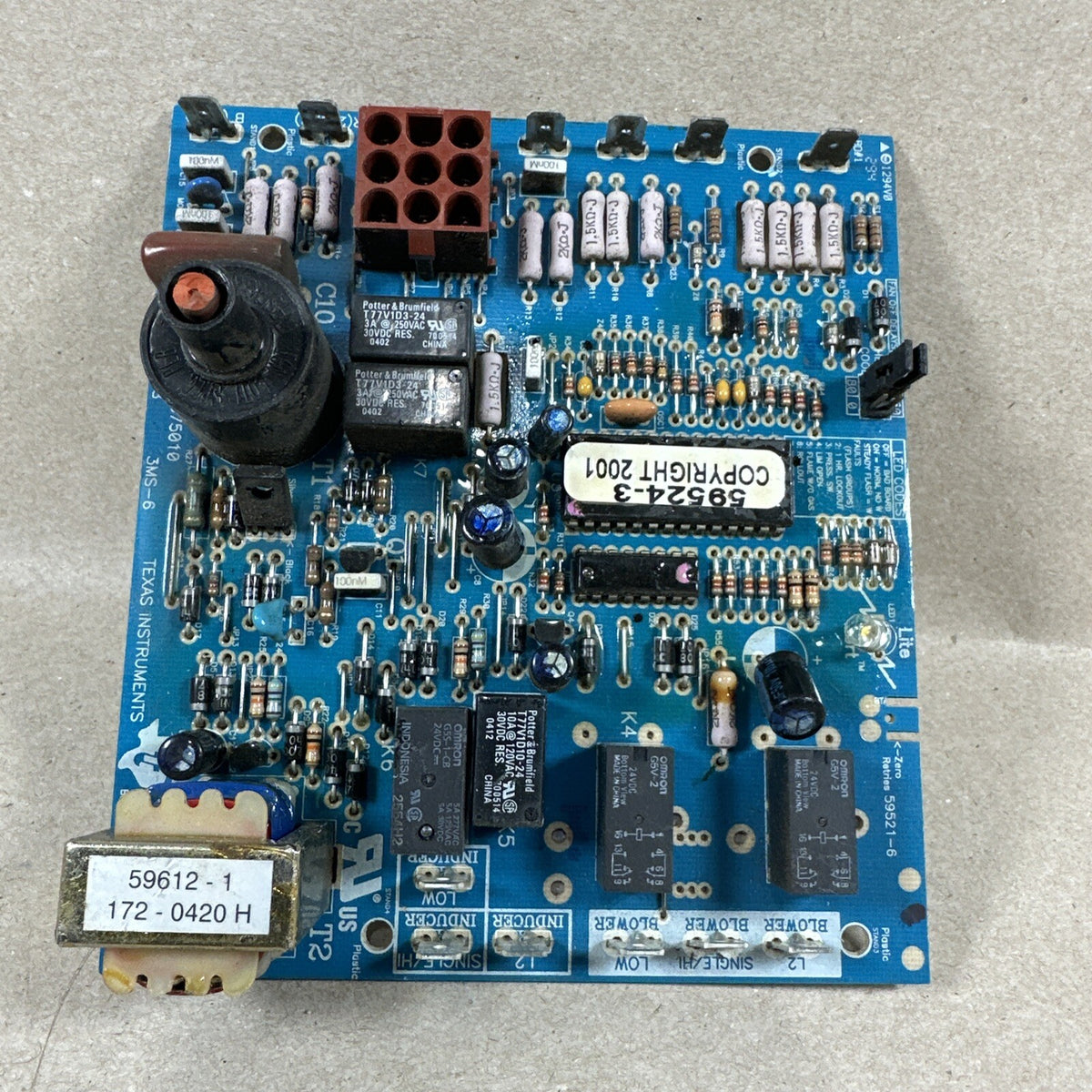 CNT 03456 / 59612-1  / X13650873010 Control Circuit Board HVAC.  59524-3. (E51)